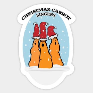 The Christmas Carrot Singers Sticker